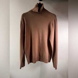 Men's Brown Turtleneck Sweater